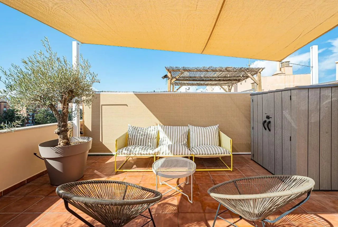 Malaga Centro Terraza Rosaleda Daire